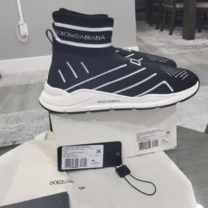 Dolce & Gabbana Black Sock Sneakers